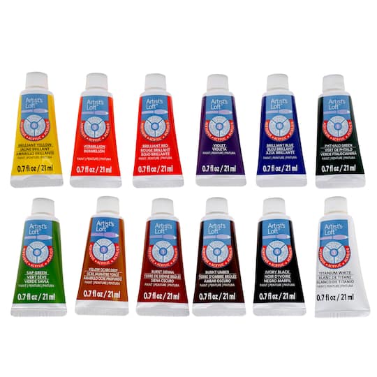 12 Color Basics Acrylic Paint Set by Artist's Loft™
